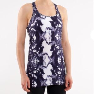 Lululemon Deep Indigo Ink Blot Tank